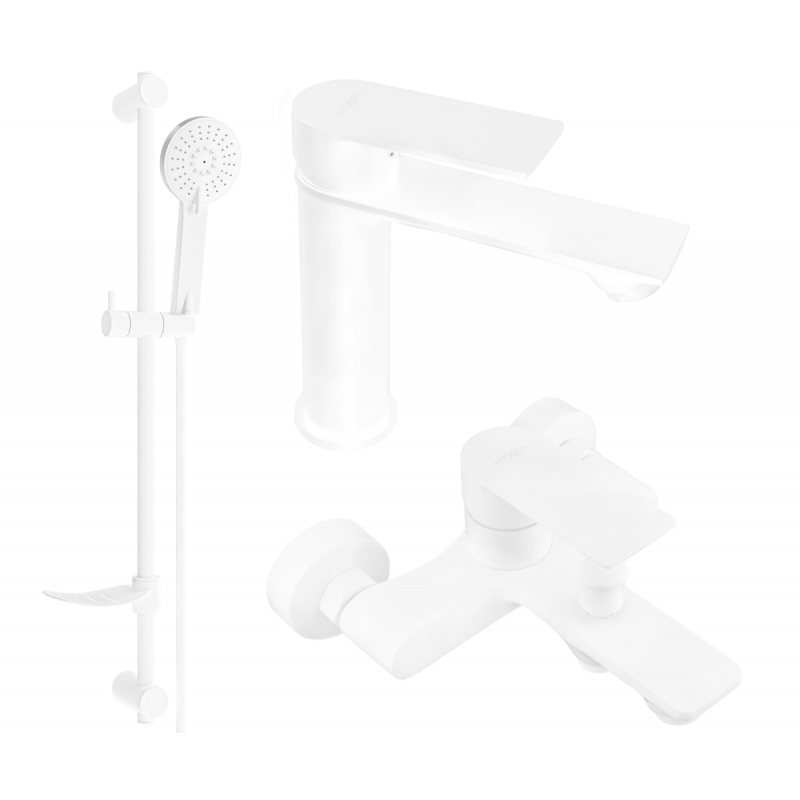 Mexen Royo DF05 bathtub set, White - 72203DF05-20