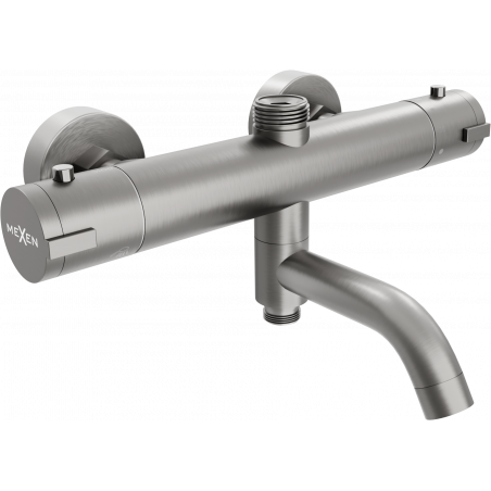 Mexen Kai thermostatic bath and shower mixer tap, Graphite - 77900-66