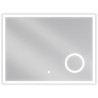 Mexen Kala illuminated bathroom mirror with a makeup mirror 80 x 60 cm, LED 6000K, demister - 9820-080-060-611-00