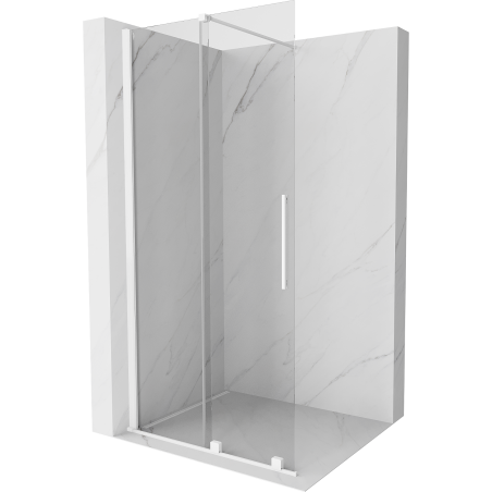 Mexen Velar Walk-in Shower Screen 70 x 200 cm, Transparent 8 mm, White - 871-070-000-03-20