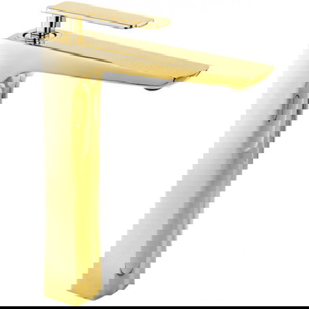 Mexen Indus high washbasin mixer tap, Gold - 744610-50