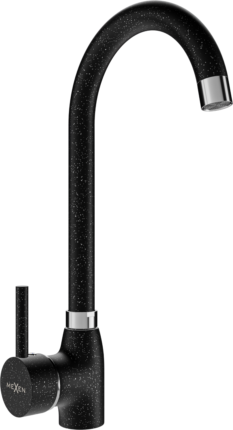 Mexen Telma kitchen mixer tap, Spotted black - 670200-76