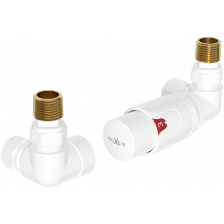 Mexen G00 axial thermostatic set, white - W903-900-20