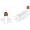 Mexen G05 axial thermostatic set, white - W903-958-20