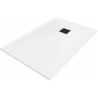 Mexen Stone+ Composite Rectangular Shower Tray 100 x 80 cm, White, Black Cover - 44108010-B