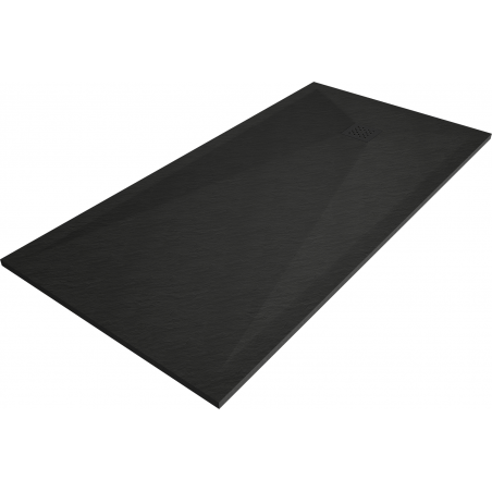Mexen Stone+ Rectangular Composite Shower Tray 160 x 90 cm, Black, Black Cover - 44709016-B