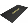 Mexen Toro rectangular shower tray SMC 160 x 80 cm, black, gold cover - 43708016-G
