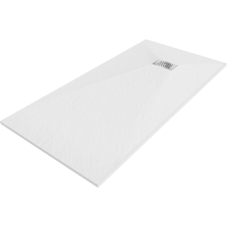 Mexen Hugo rectangular shower tray SMC 180 x 90 cm, white, inox cover - 42109018-X