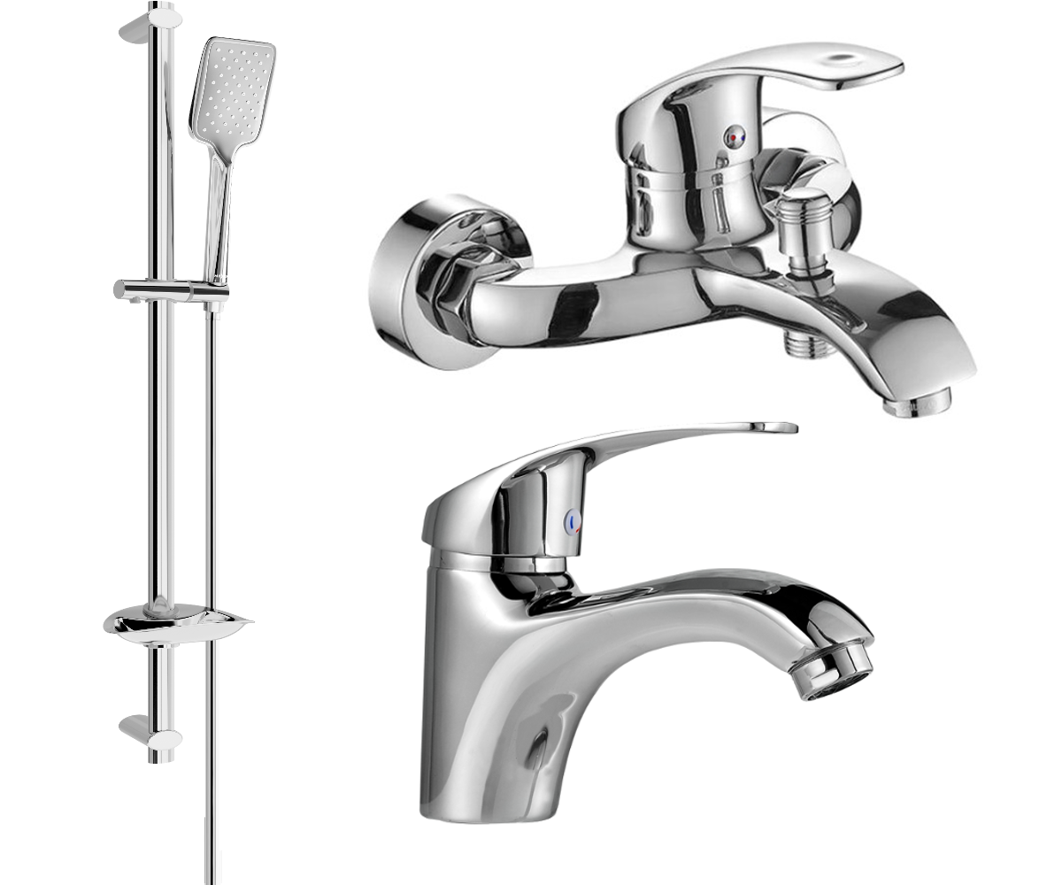 Mexen Fabia DB62 bathtub set, Chrome - 746503DB62-00