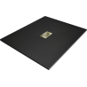 Mexen Hugo Rectangular Shower Tray SMC 130 x 100 cm, Black, Gold Cover - 42701013-G