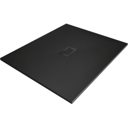Mexen Hugo rectangular shower tray SMC 110 x 100 cm, black, black cover - 42701011-B