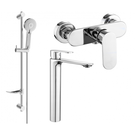 Mexen Milo DF40 shower set, Chrome - 71314DF40-00