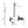 Mexen Zero DS70 bathtub set, Chrome - 7113DS70-00