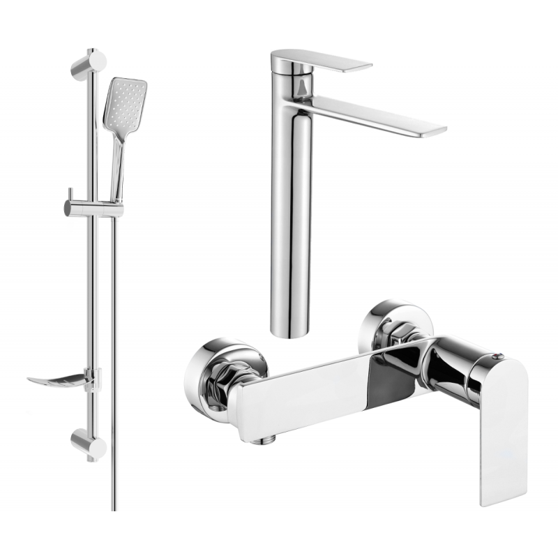 Mexen Zero DF62 shower set, Chrome - 71114DF62-00