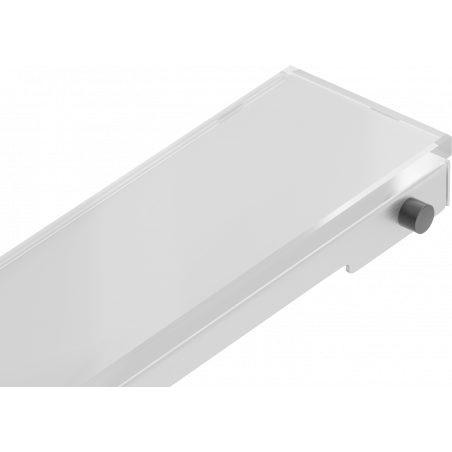 Mexen MGW linear drain cover 50 cm, White Glass - 1027050