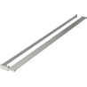 Mexen shower wall shelf with towel rail, brushed nickel - 800-02-97