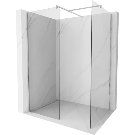 Mexen Kioto Walk-in Shower Wall 70 x 70 cm, transparent, chrome - 800-070-202-01-00-070