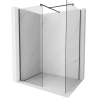Mexen Kioto Walk-in Shower Screen 70 x 70 cm, Transparent, Black - 800-070-202-70-00-070