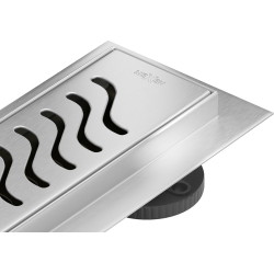 Mexen Flat 360° M09 swivel linear drain 50 cm, Chrome - 1028050-40