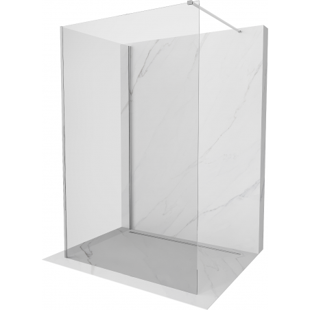 Mexen Kioto Walk-in Shower Wall 90 x 75 cm, transparent, chrome - 800-090-212-01-00-075