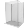 Mexen Kioto Walk-in Shower Panel 115 x 100 x 40 cm, transparent, chrome - 800-115-100-221-01-00-040