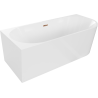 Mexen Mia left corner freestanding bathtub 180 x 80 cm, white, rose gold overflow - 52691808000L-60