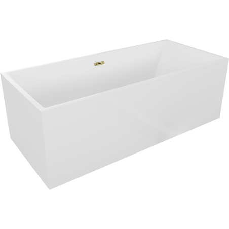 Mexen Vigo freestanding bathtub 178.5 x 80 cm, white, gold overflow - 51251788000-50