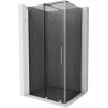 Mexen Velar sliding shower cabin 120 x 90 cm, graphite, chrome - 871-120-090-41-01