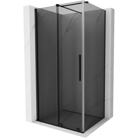 Mexen Velar sliding shower cabin 100 x 110 cm, graphite, black - 871-100-110-41-70