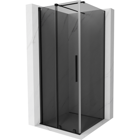 Mexen Velar sliding shower enclosure 110 x 110 cm, graphite, black - 871-110-110-41-70