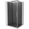 Mexen Velar sliding shower enclosure 100 x 85 cm, graphite, brushed nickel - 871-100-085-41-97