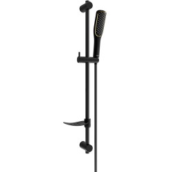 Mexen DF49 sliding shower set, Black - 785494582-75