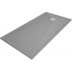 Mexen Stone+ rectangular composite shower tray 160 x 70 cm, Grey-Concrete - 44617016