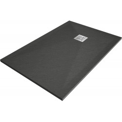 Mexen Stone+ rectangular composite shower tray 110 x 90 cm, Anthracite - 44719011