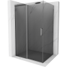 Mexen Omega extendable shower cubicle 110 x 90 cm, Graphite, Chrome - 825-110-090-01-40