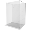 Mexen Kioto free-standing shower screen 100 x 200 cm, Transparent 8 mm, Chrome - 800-100-002-01-00