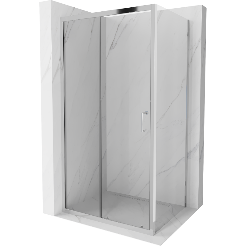 Mexen Apia extendable shower cubicle 95 x 90 cm, Transparent, Chrome - 840-095-090-01-00