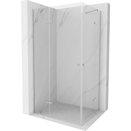 Mexen Roma Duo hinged shower cubicle 110 x 110 cm, Transparent, Chrome - 854-110-110-02-00
