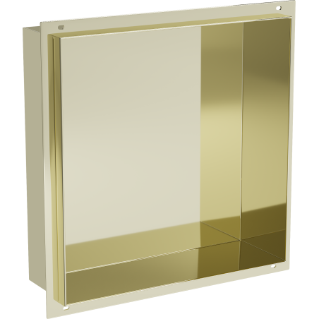 Mexen X-Wall-NR recessed shelf without a flange 30 x 30 cm, Gold - 1951303010